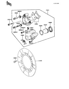 KZ440 Передний суппорт