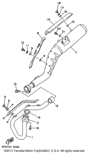 XT225EC Выхлопная система