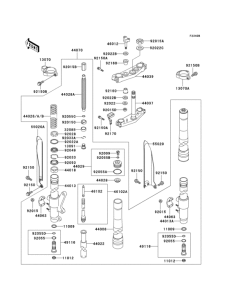 KX500 Front fork(1 / 2)(kx500-e8)