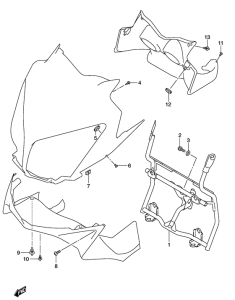 DL1000 Cowl body installation parts