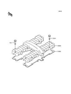 ZR400 Крышка головки цилиндров