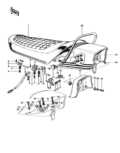 KH250 Seat / seat cover