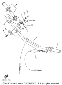 YZ125K1 Троса
