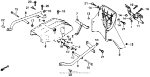 CB450 Rear fender + bumper