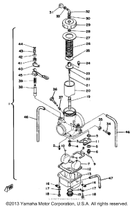 YZ400F Карбюратор