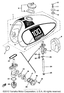 DT100C Топливный бак