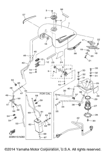 XVS1300A Топливный бак