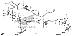 FSC600 Rear brake pipe (fsc600d)