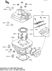  Cylinder head / cylinder / reed valve