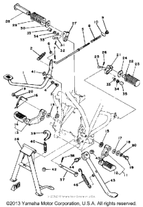 SR250H Подножки