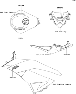 ZX600 Decals(blue)(m.d.black)(r9f)