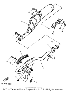 TT350T Выхлопная система