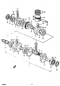 GS850 Вал коленчатый