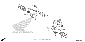 CRF80F Подножки