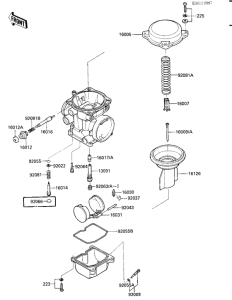 ZX900 Caburetor parts