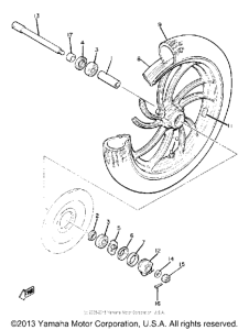 XJ750RH Переднее колесо