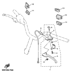 YN50R Handle switch. lever