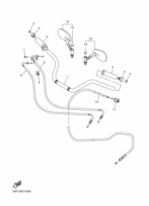 XVS950A Steering handle & cable