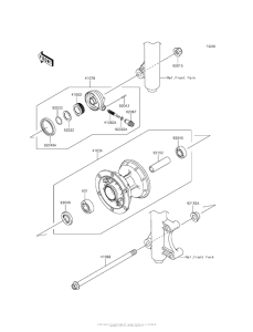 Переднее колесо
