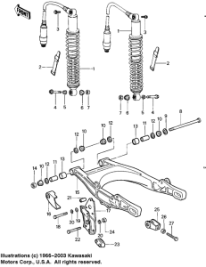  Swing arm / shock absorbers