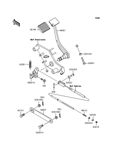 VN400 Педаль тормоза