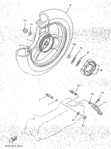 YN50R Переднее колесо