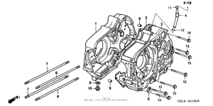 XR50R Картер двигателя