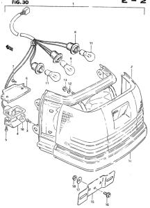 CS125 Задний комбинированный сигнал