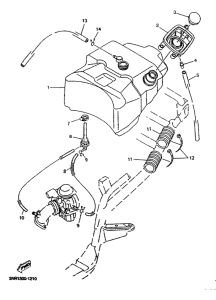 YP125D Топливный бак