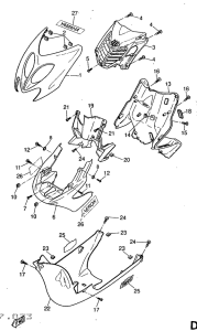 YQ50 Ветровое стекло