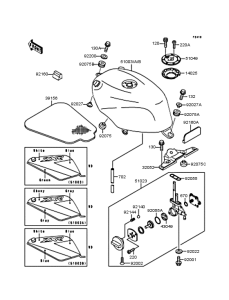 ZX250 Топливный бак