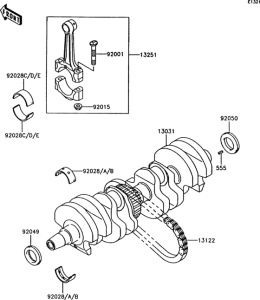 Z750 Коленвал