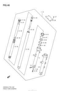 GSX-R250 Передняя вилка