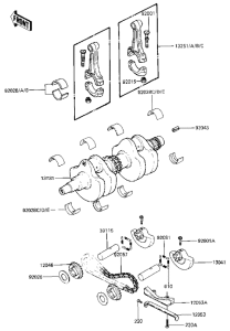 KZ440 Crankshaft / balancer