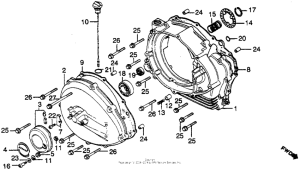 CM450 Cm450a right crankcase cover