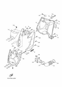 YW125 Щиток облицовочный