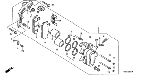 VT600C Передний суппорт