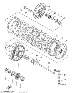 WR250Z Сцепление