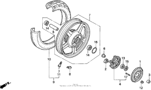 CB750 Переднее колесо
