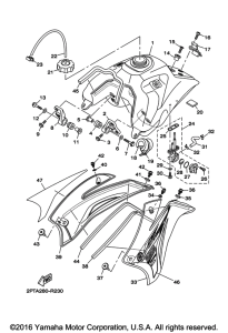 TTR125LEH Топливный бак
