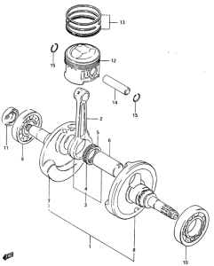 CS125 Вал коленчатый