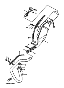 BW350 BW350U Выхлоп