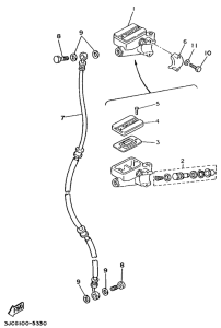 XV500 Главный тормозной цилиндр