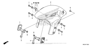 VFR1200F (DCT) Переднее крыло