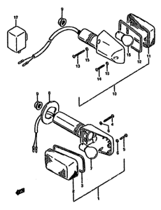GSX750 Поворотники