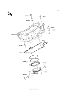 ER650 Цилиндр и поршни