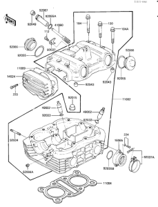 KZ1000 Головка цилиндров
