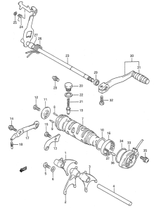 GS500 Переключение передач