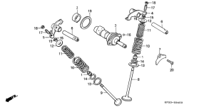 XL185 Распред вал / клапана