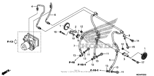 NSA700 Передние тормозные трубки